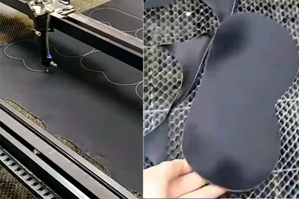 真丝眼罩激光切割裁剪设备,眼罩厂家好帮手！