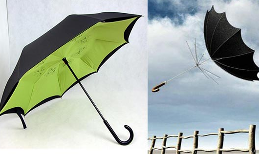 激光镂空的反向雨伞，再也不惧风雨天