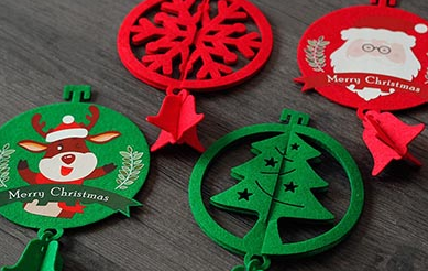 激光雕刻圣诞装饰品，这个圣诞节与众不同