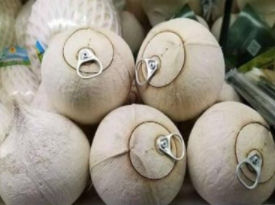 激光切割椰子，轻松喝到甜美新鲜的椰汁