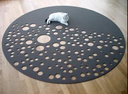 激光镂空地毯 点缀温馨空间