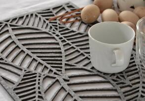 激光切割餐垫，美观又卫生