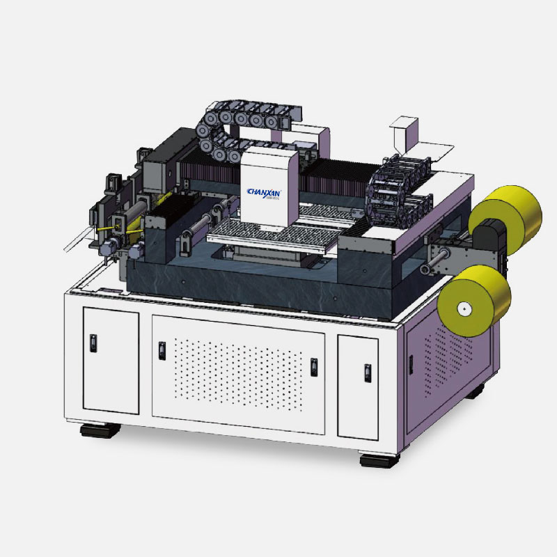 双工位卷对片皮秒激光快速微加工设备