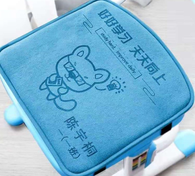 当激光打标机机遇到坐垫，故事开始了......