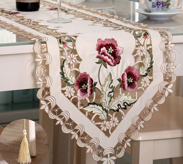 桌旗桌布激光裁剪切割，餐桌上的仪式感