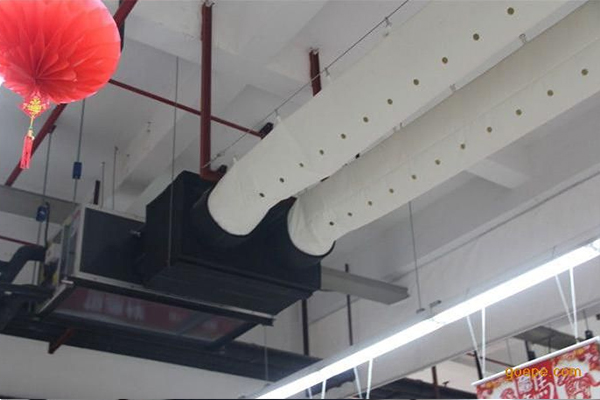 纤维织物布袋风管，通风管，索斯风管，激光冲孔切割工艺