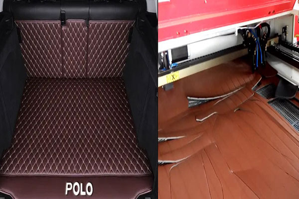 汽车尾箱垫激光裁剪
