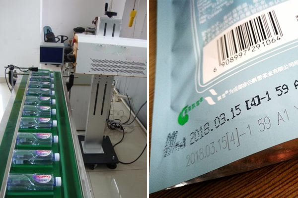 流水线飞行激光打标机 流水线激光打码